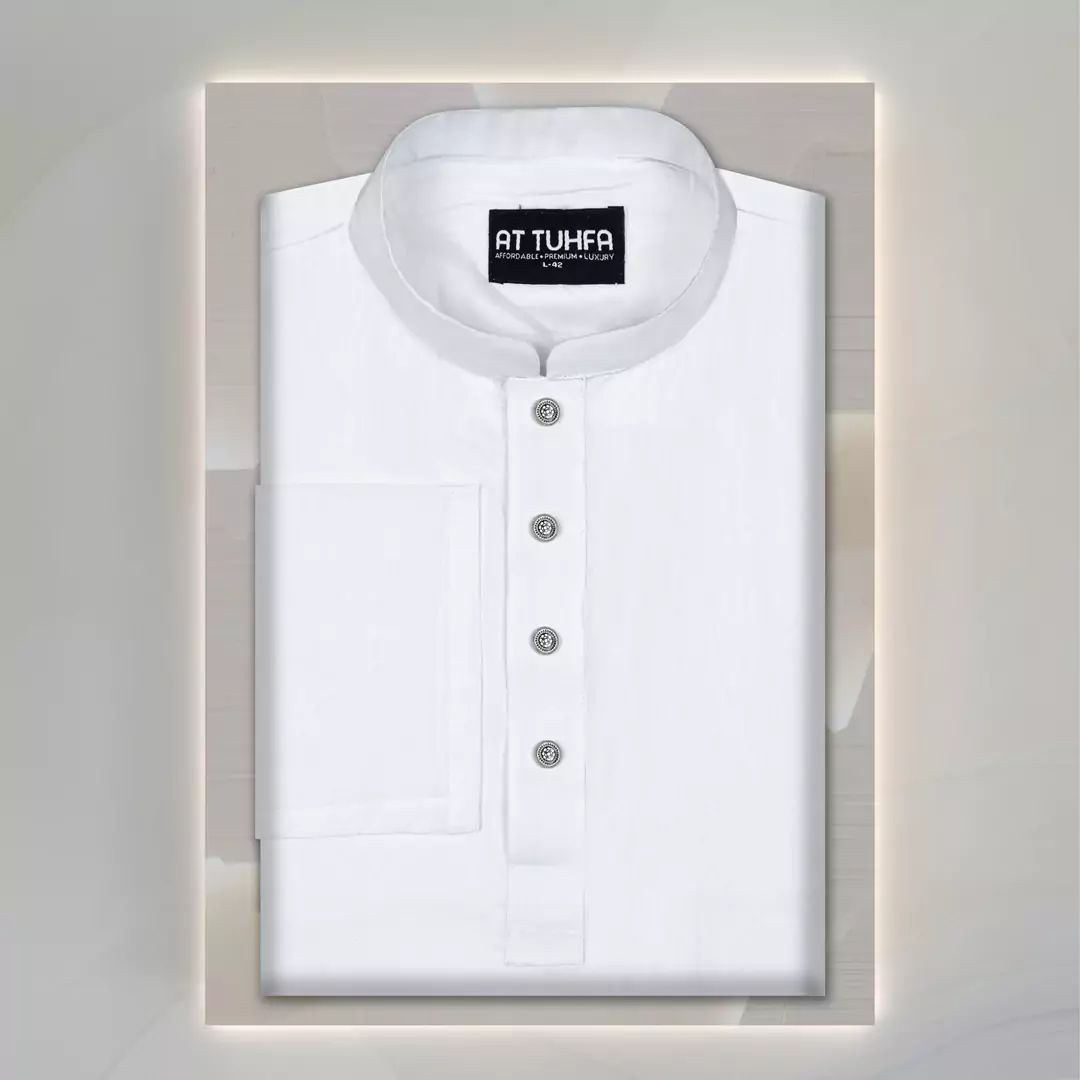 সাদা আদি ধুতি পাঞ্জাবি