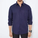 3 Pis Shirt Combo - Purple, Sky, Navy - Image 9